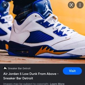 Jordan retro 5 dunk from above lows